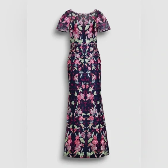 Marchesa | Dresses | Marchesa Notte New Floral Embroidered Maxi Gown Size 4  | Poshmark